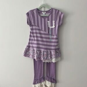 NWT purple match girls set